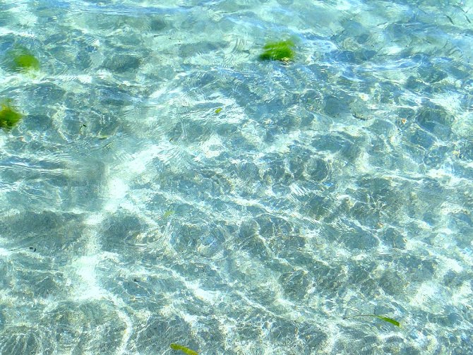 Glasklares Wasser Karibik