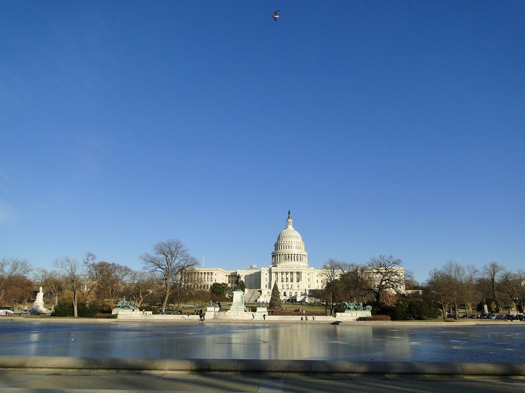 Kapitol Washington im Winter