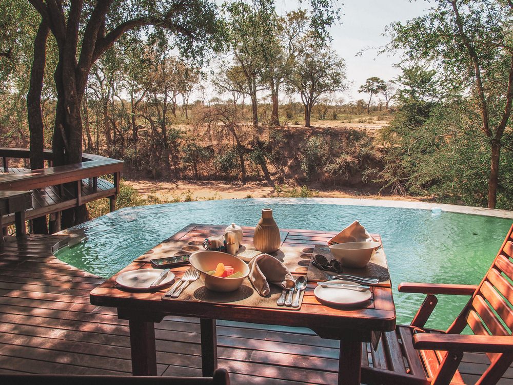 Frühstück mit Aussicht Imbali Safari Lodge